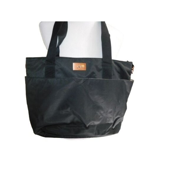 Ju Ju Be Jujube Black Unisex Diaper Bag Baby Changing Pad Hooks EUC - Picture 3 of 6